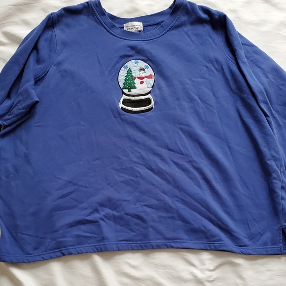 All American Comfort Tops Snow Globe Sweatshirt Poshmark